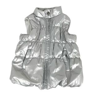 Buffalo David Bitton Silver Puffer Vest Size 4T